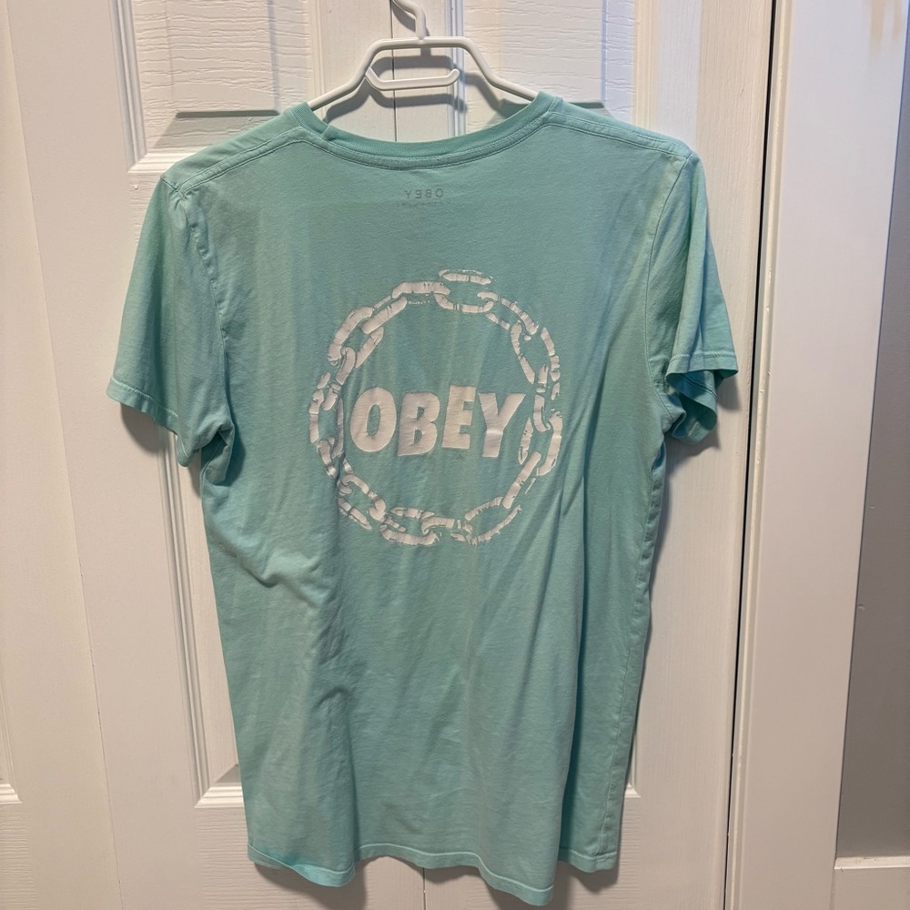 Obey Mint Blue Tee - Picture 2 of 4